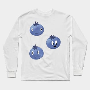 Cute Blueberry friends Long Sleeve T-Shirt